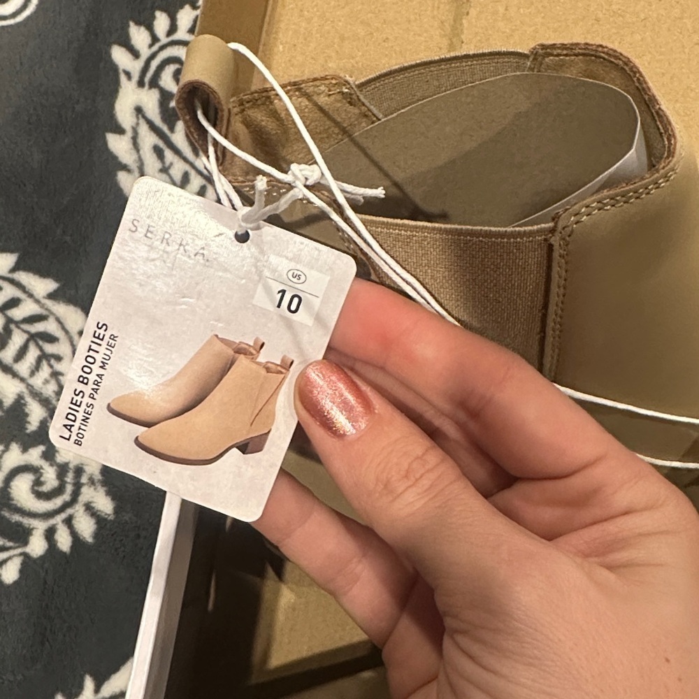 🆕 SERRA Ladies booties Tan Ankle Boots size 10 NIB 🔥 - Picture 3 of 7